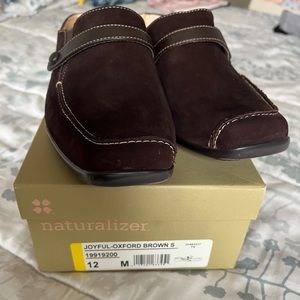 Naturalizer Brown Mules, size 12
